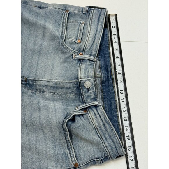 H and M Shorts Mens Denim Jean Short Slim Fit Sz 36 Jorts Cuff Stretch Light - Picture 15 of 15